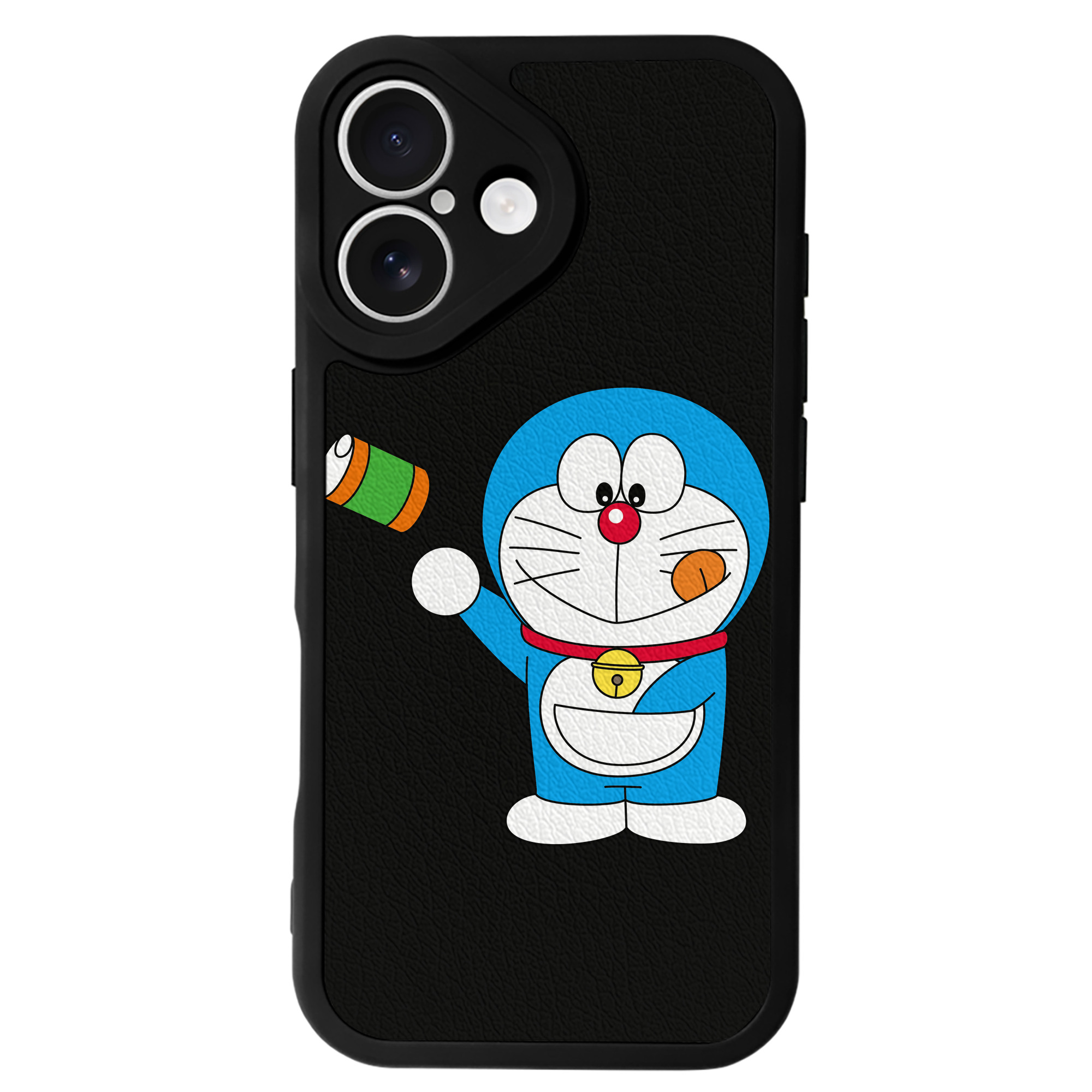 （画像用） ドラえもん Doraemon 【iPhone 16シリーズ対応】シリコンスマホケース（レザー調） 材質：シリコン